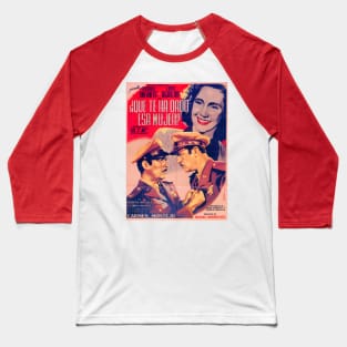 Vintage Mexican Cinema Icons Baseball T-Shirt